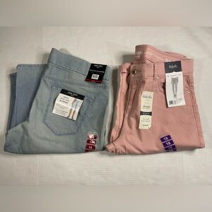 Bundle of 2 Capri Pants NWT. Rafaella Weekend Sz 16. Nine West Sz 14. Stretch.